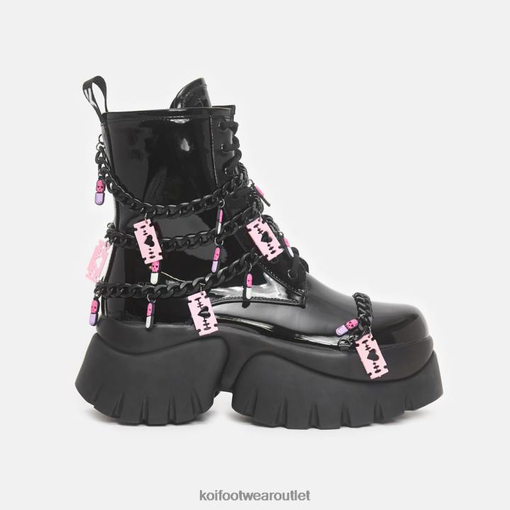 Women KOI footwear Black Pills & Silent Potions Vilun Boots TDVL98