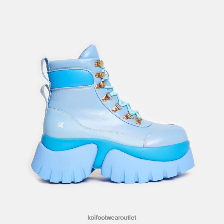Women KOI footwear Blue Crybaby Vilun Platform Boots TDVL106