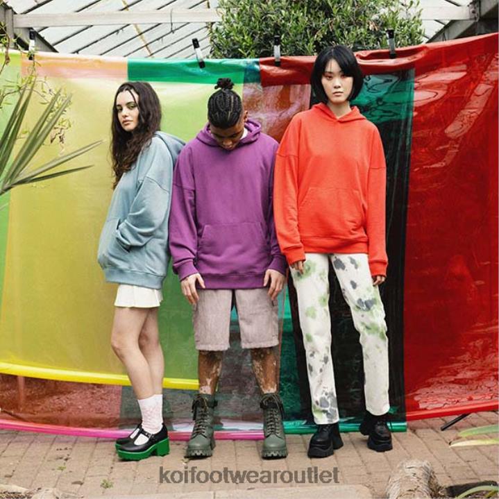 Women KOI footwear Purple Orchid Burst Oversized Hoodie TDVL163