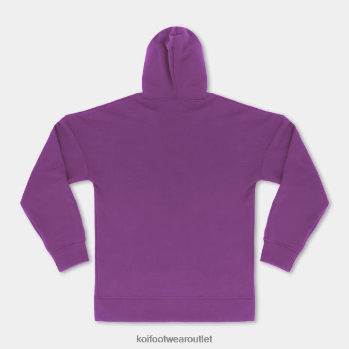 Women KOI footwear Purple Orchid Burst Oversized Hoodie TDVL163