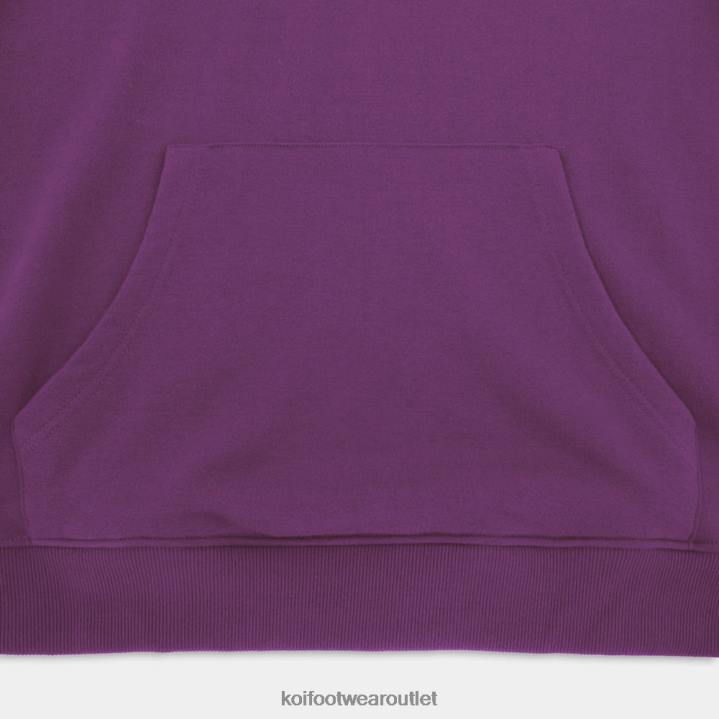 Women KOI footwear Purple Orchid Burst Oversized Hoodie TDVL163