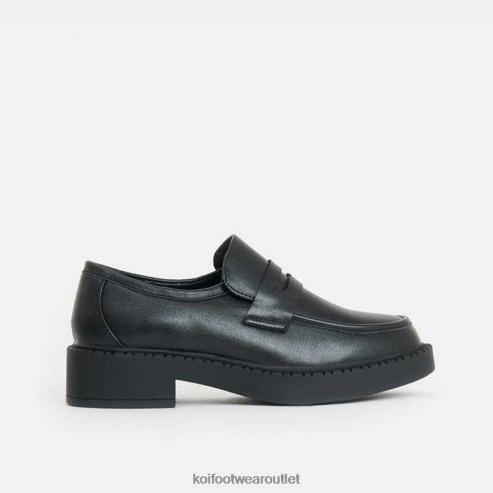 Women KOI footwear Black Dorado Tale Loafers TDVL151