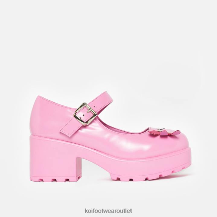 Women KOI footwear Pink Tira Mary Janes 'Aztec Axolotl Edition' TDVL23