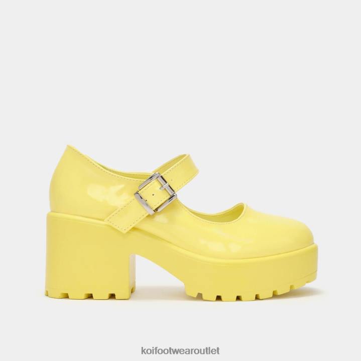Women KOI footwear Yellow Tira Mary Janes 'Sunshine Edition' TDVL11