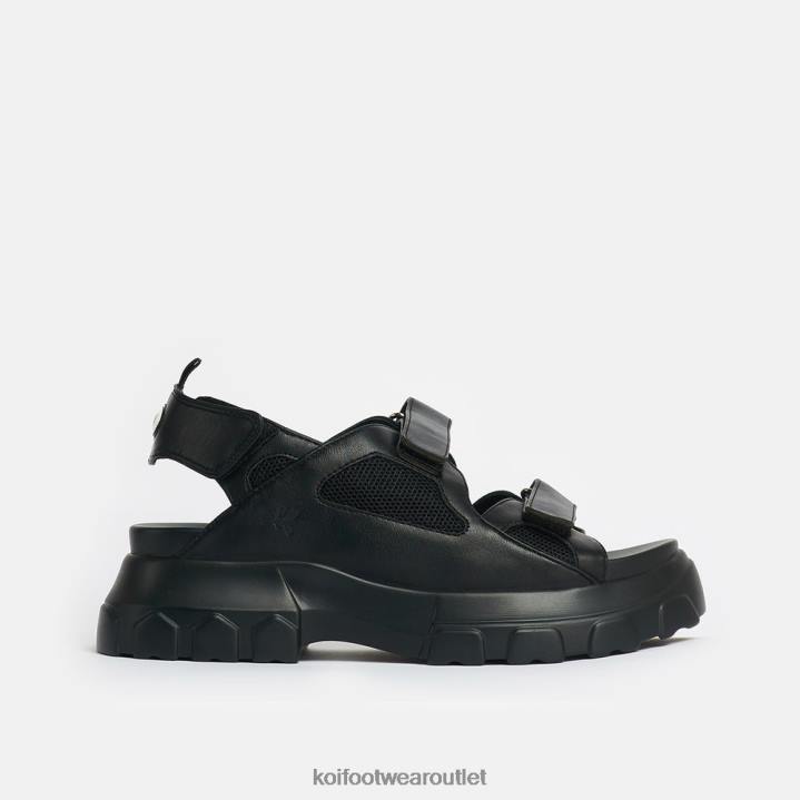 Women KOI footwear Black Fated Love Chunky Sandals TDVL129