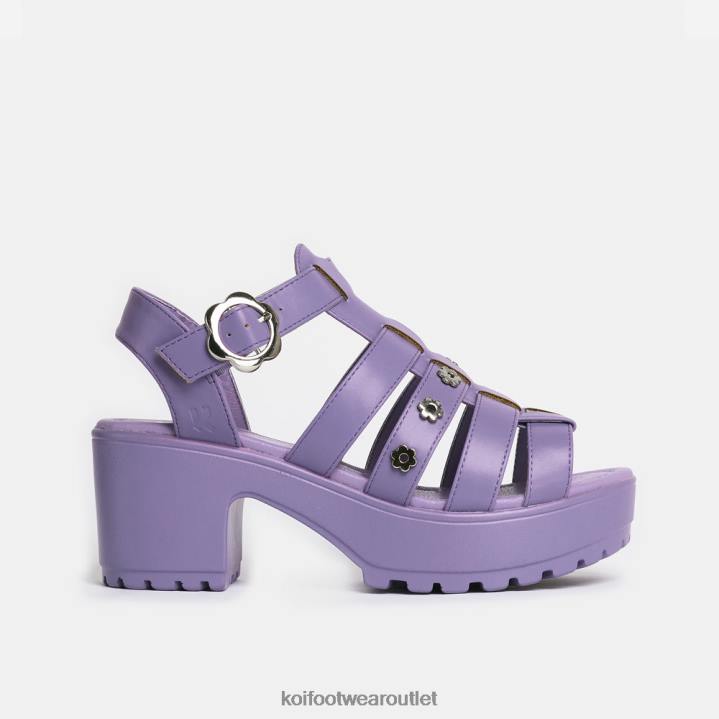 Women KOI footwear Purple Desert Paradise Orchid Flower Sandals TDVL126