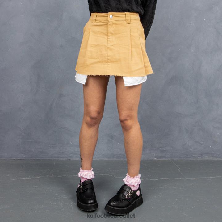 Women KOI footwear Black Pothos Pink Heart Wave Platform Shoes TDVL54